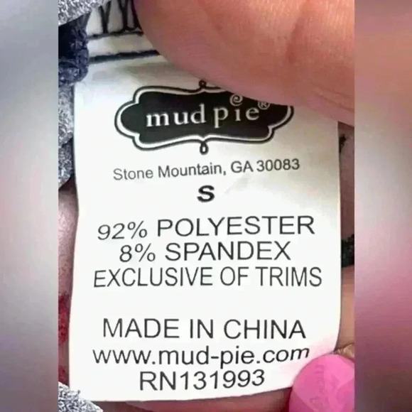 Mudpie Mila Pink and Navy Floral Print Sheath Dress Women’s Size Small - Picture 8 of 9